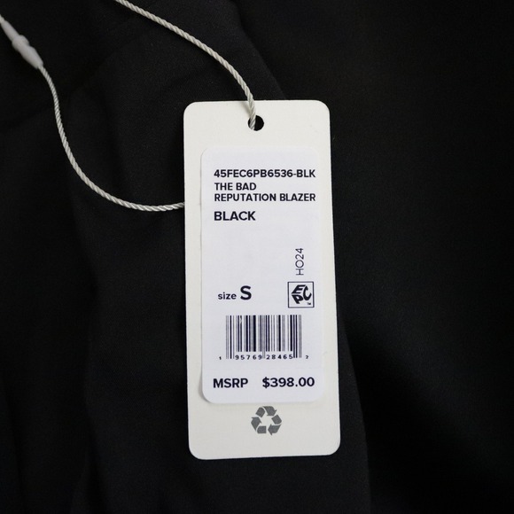 NWT Favorite Daughter The Bad Reputation Blazer Black Small - Picture 10 of 13